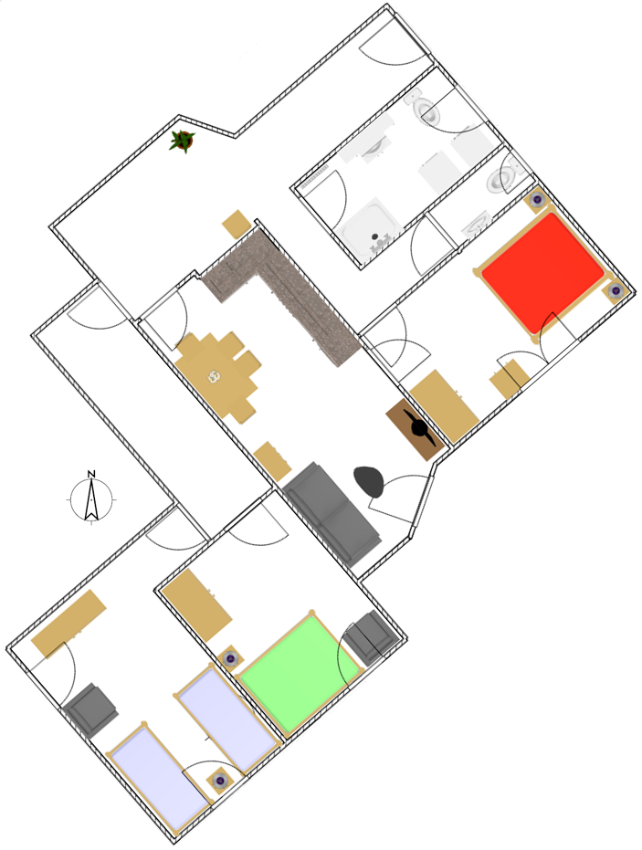 Appartement Balance UG | Grundriss Appartement Balance UG | Grundriss